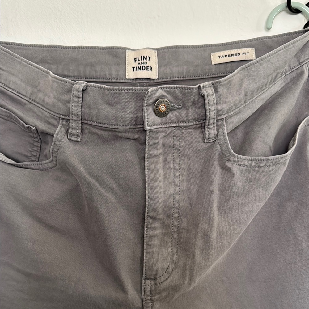 Flint and Tinder Tapered Fit Men's Gray Jeans 32x30